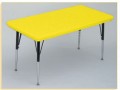 Correll AR3072REC Blow Molded Plastic Top Activity Table 30 x 72