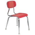 Scholar Craft 155 Solid Plastic Stack Chair 15.5" Seat Height