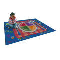 Flagship PICK69 Pick a Plate Rug 6 by 9 feet