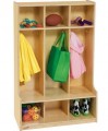 Wood Designs 3 Section Seat Locker WD51003