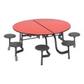 MSR608-Round Mobile Stool Cafeteria Table (60" Diameter)