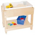 Wood Designs Petite Sand and Water Sensory Table with Lid Shelf WD11811