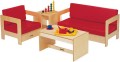 Four Piece Red Living Room Set Jonti-Craft 0380JC