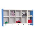Tot Mate 1410A Wall-Mount Coat Rack with Cubbies Pearl Laminate Interior