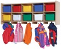 Steffy Wood SWP7160 Wall Locker  (Shown with optional totes).