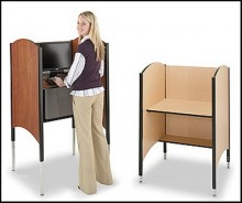 Hi Lo Adjustable Height Computer Carrel Smith Carrel 02285