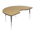 Scholar Craft MDFKD4872 Kidney Activity Table with Herculene Edge 48 x 72