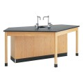 2946K Forward Vision I Four Student Workstation with Drop In Sink