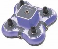 4 Position Mini Jack Box Blue with volume control 1114 BL