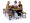 Mobile Convertible Bench Table Midwest Folding TB7D