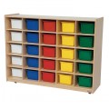 Storage Unit with 25 Assorted Trays Wood Designs WD16003