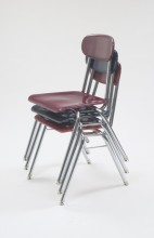CDF1213 V Leg Stacking Chair 13.5" Seat Height