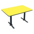 Correll BTT3048 Rectangular Café Table with T Base 30 inch by 48 inch