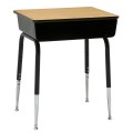 Scholar Craft 2900 Open Front Laminate Desk with Metal Book Box