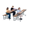 Mobile Convertible Bench Table Midwest Folding TB8D