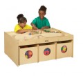 Jonti Craft 5752JC Birch Activity Table with 6 Bins