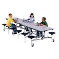 Mobile Stool Cafeteria Table Midwest Folding NSU8C