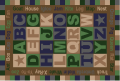 Flagship ABCWT58 ABC Words Tranquility Carpet 5 x 8