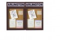 Bronze Aluminum Headliner Bulletin Board Ghent PBVX7-31