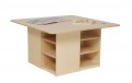 Cubby Table without Trays Wood Designs WD85009