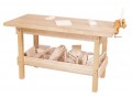 Wood Designs Workbench with 4 Clear Trays and Wood WD13401