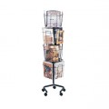 Safco 4139 Rotary Floor Magazine Display