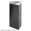 Safco 9553 Trifecta Recycling Receptacle 38 Inches
