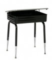 Scholar Craft 2800 SPBR Lift Lid School Desk Solid Plastic Top Adjustable Height