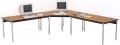 Five Sided Corner Computer Table Adjustable Height Smith Carrel 01575