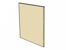 Benchmark Circulation Desk End Panel MediaTechnologies MCD-B-32EP