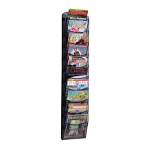 Safco 5579 10 Pocket Onyx Magazine Rack