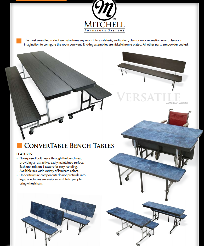 Mitchell Furniture Systems Fr 60r C4 Fold N Roll 60 Inch Round Table Mitchell Furniture Systems Fr 60r C4 Fold N Roll 60 Inch Round Table Fixed Height