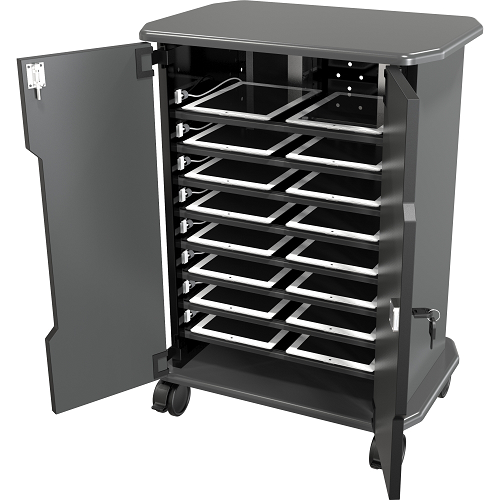 16 slot charging cart