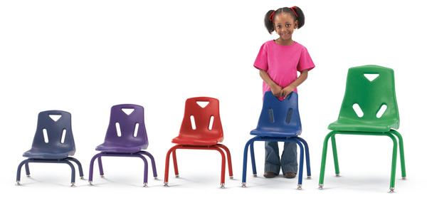 Plastic Preschool Chairs in Multiple Sizes