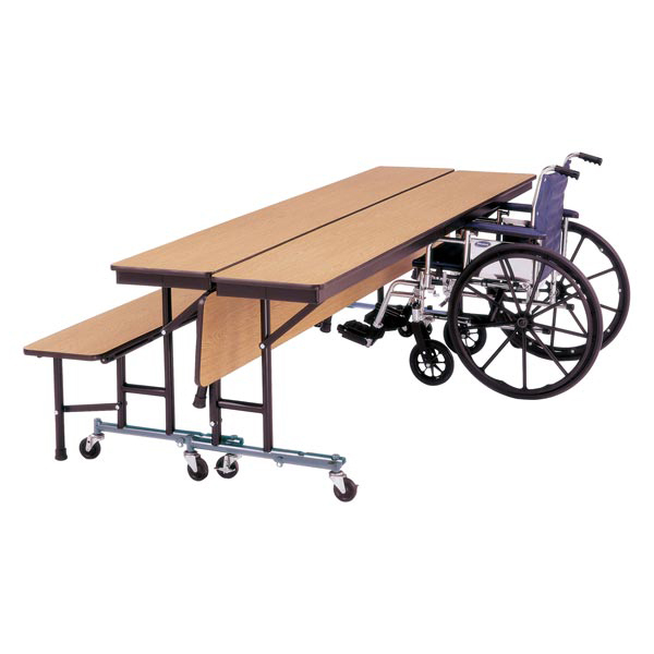 cafeteria tables mobile folding convertible stool seats round